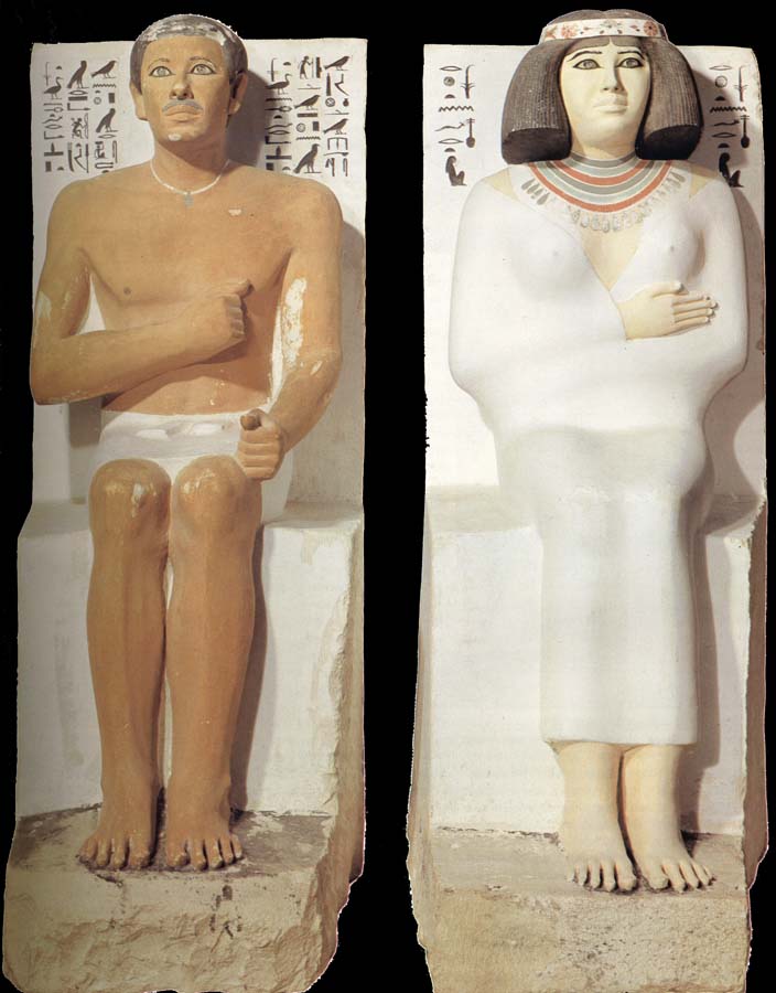 Rahotep and Nofret from Meidoem